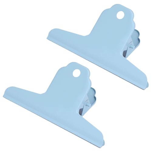 Grands trombones bleu en métal robuste lot de 2 pour classement efficace