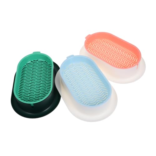 YARNOW 3個猫草プランター 水耕栽培用トレイ 室内での猫草育成 スプラウトボックス ペット用植物キット 簡単管理の水機能付き