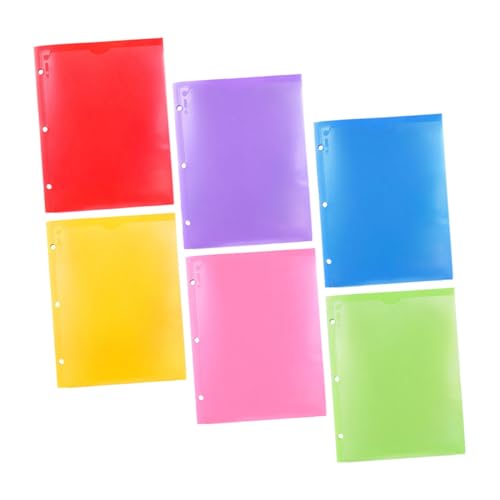 6 Chemises de classement pour bureau HOMSFOU avec pochettes de rangement de documents