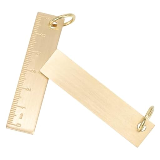 Yardenfun 2 Piezas Llaveros Decorativos de Regla de Multifuncional para Claves Equipaje y Accesorios Dorado | Ya disponible en tu tienda friki favorita! En mundofriki.es!