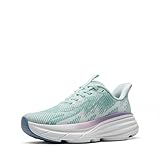 ALLSWIFIT Women's Slip On Walking Shoes Hands-Free Cushion Running Tennis SwiftPlush Non-Slip Comfortable Workout Gym Athletic Fashion Sneakers,Size 8.5,Light Green,AWUMRS2512