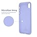 OTOFLY Liquid Silicone Gel Rubber Full Body Protection Shockproof Case for iPhone Xs/iPhone X，Anti-Scratch&Fingerprint Basic-Cases，Compatible with iPhone X/iPhone Xs 5.8 inch (2018), (Light Purple)