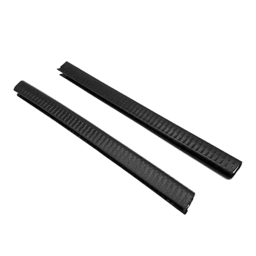 rockible Skateboard Deck Guard Protector Easy Install Sleek Flexible Portable Rubber Strip Sleeve for Board Land Surfboard, Black 30 cm