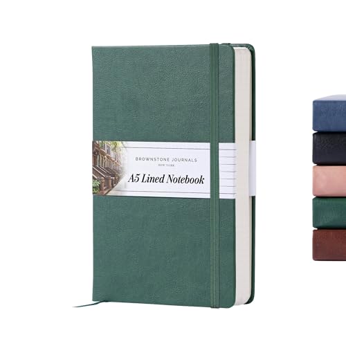 BROWNSTONE JOURNALS A5 Hardcover Lined Journal 5x8 -...
