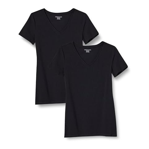 Amazon Essentials Women's Classic-Fit Short-Sleeve V-Neck T-Shirt Cover