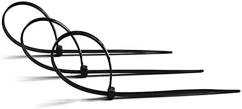 Self Locking Wire Cable Zip,1000 Pcs Tie Fasten Wrap 6 Inch Nylon Zip Tie By Magicorange (3X150mm, Black)