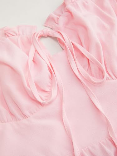 Image of CIDER Floral Dress for Women Summer Mini Sundresses Spaghetti Strap Cute Vacation Dresses Boho Casual Outfits