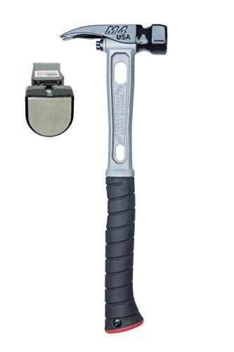 Martinez Tools M4 Titanium Handle 12oz Smooth Face Steel Head Curved Grip Finish