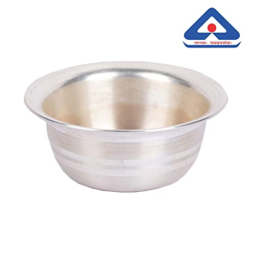 Image of DHRUVS COLLECTION 925 Silver Small Size Katori - Bowl for Pooja, Workplace, Home, Temple, Baby Feeding & Gifting Purposes - 5 Grams