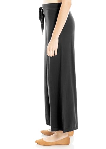 Max Studio Womens Wide Leg Sweater Pant, M, Black3