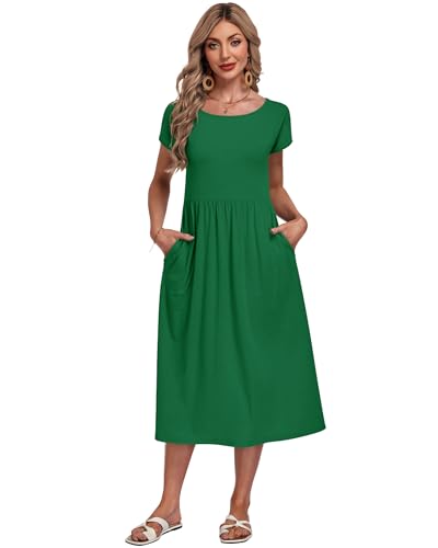 Robe ample décontractée à manches courtes avec poches intégrées pour un confort total - 2