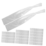 FUNNETOYU 100個リユース可能な プラスチック製アイスキャンディー型バッグ 漏れ防止ジップシール式 冷凍保存用アイスポップホルダー