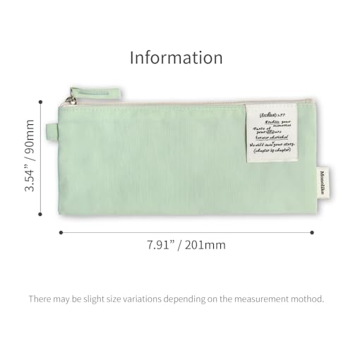 Image of Monolike Archive 247 Flat Pen Case, Mint - Pencil Pouch, Portable Pencil Bag, Pencil Case, Office Pouch case, Pen case