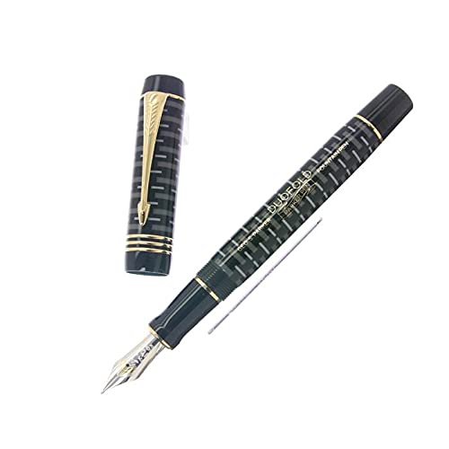 パーカー 万年筆デュオフォールド100 ブラックGT アニバーサリーエディション 中古)PARKER パーカー 万年筆 デュオフォールド100 ブラックGT