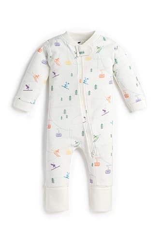 Image of MONICA + ANDY One Piece Baby Pajamas, 100% Organic Baby Clothes for Girls and Boys, Sizes For Newborn and Infant