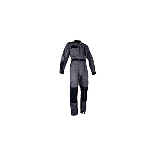 LMA PLO01848 Combinaison Double Zip Chlore Gris Sombre/Noir-T4/ T.L-4112 T.L