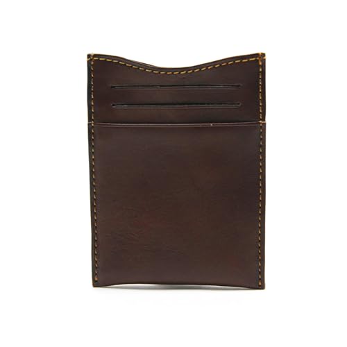 Tony Perotti Italian Leather Men's Money Clip Wallet With Pocket - Magnetic Money Clip Outside and Credit Card Slots - Eco-Friendly Tanned Full Grain Leather Wallet Made in Italy