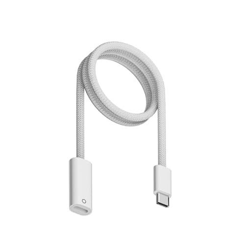 USB-C Charging Cable for Apple Pencil 1st Generation Charger Adapter Compatible with iPad 10th Gen 2022 11th Gen 2025 Bluetooth Pairing Connector for Fast Charging Easy Pencil Pairing 3.3FT