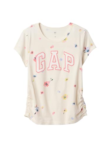 Image of Gap Girls' Rouched Logo Tee