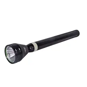 GOR 3 Modes Invigilator LED Rechargeable High Lumens Aluminum Flashlight Torch, Black, Pack of 1 (SS-T98-1300Mtr)