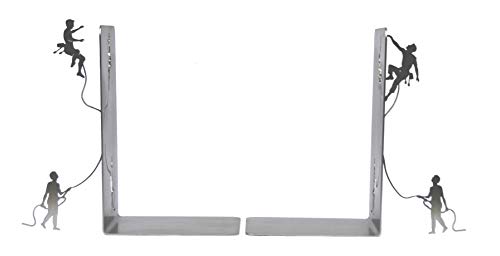 INOX-DESIGN - Coppia di FERMALIBRI Inox MOD. Climb...