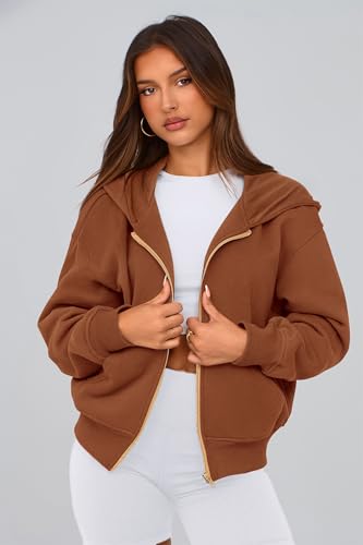 PRETTYGARDEN Hoodies for Women Sweatshirt Zip Up Hoodie Fall Fashion 2025 Trendy Long Sleeve Jackets Winter Clothing Outfits