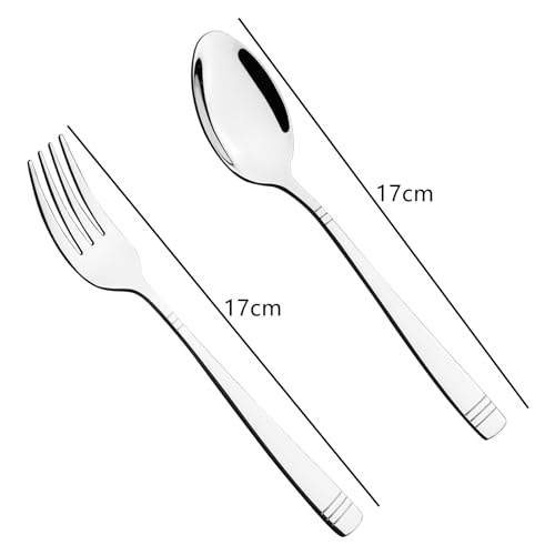 Cuillères à dessert en acier inoxydable lot de 6 couverts de table