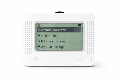 Allmiibo Smart NFC Emulator für Nintendo Switch & 3DS mit 1 2 Zoll OLED Bildschirm 3000 NFC Speicher 50+ Spiel Unterstützung Wiederaufladbar