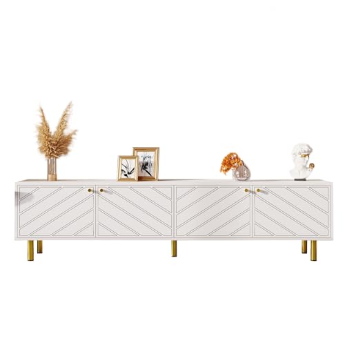 Meuble TV blanc adapté à différents styles de décoration intérieure
