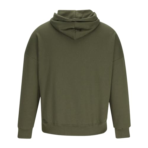 Drop Shoulder Hoodies for Men Long Sleeve Casual Comfy Outdoor Classic-Fit Pullover Tunic Loose Fashion Outfits4