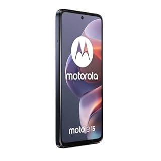 Motorola moto e15 (2/64GB, Fotocamera da 32MP + sensore antisfarfallio, Display 6.67" HD+ 90Hz Corning® Gorilla® Glass 3, 5200mAh, MediaTek Helio G81 Extreme, Android 14 Go Edition), Denim Blue