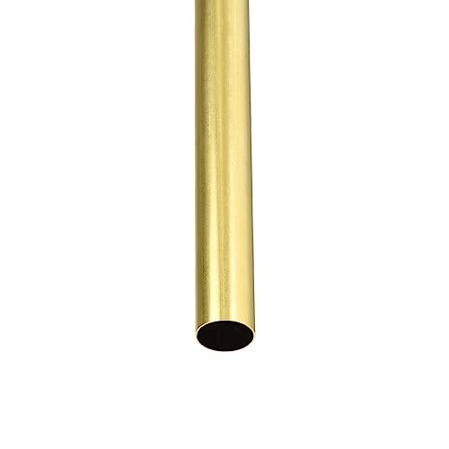 DTGN 300x15x0.5mm(L*OD*Grosor) Tubo Redondo de Latón - 1pcs Varilla de Latón Hueco Redondo Metal Tubos sin Costuras para Maquinaria Equipo Bricolaje Decorativo Marco Manualidades