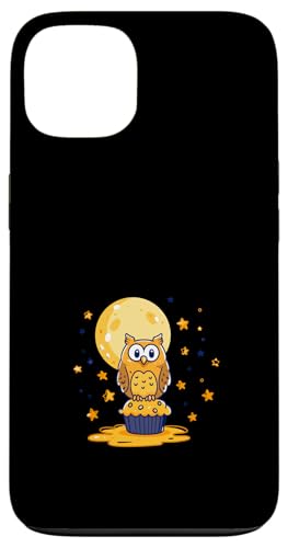 Owl Cupcake Under Moon Starry Night Case for iPhone 13