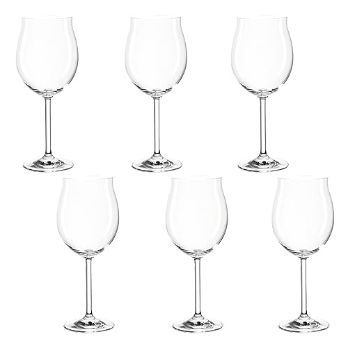 montana pure Burgunder-Gläser, 6er Set, spülmaschinenfeste Rotwein-Kelche, Wein-Gläser im klassischen Stil, Glas-Kelche für Rotwein, 550 ml, 042388