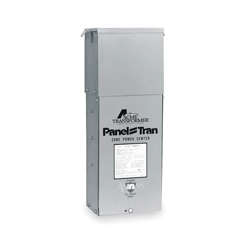 Acme Electric PT061150010LS Panel-Tran Zone Power Center, 1 Phase, 60 Hz, 10 kVA, 480 Primary Volts, 240/120 Secondary Volts, Steel