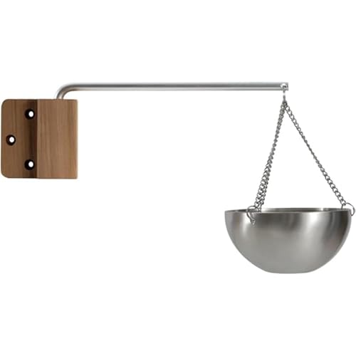 Tubayia Tazza per olio da sauna, diffusore di profumo, accessorio elegante, facile da installare, ciotola in acciaio inox per oli essenziali per bagno SPA