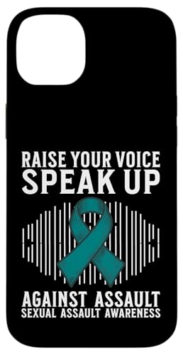 Support Sexual Assault Awareness Gifts Women Teal Ribbon �X�}�z�P�[�X iPhone 14 Plus �p