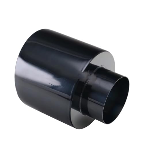 Buse échappement universelle acier inoxydable noir foncé pour décoration voiture biseautée