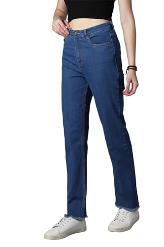 Image of HIGH Star Women's Straight Fit Mid Rise Jeans