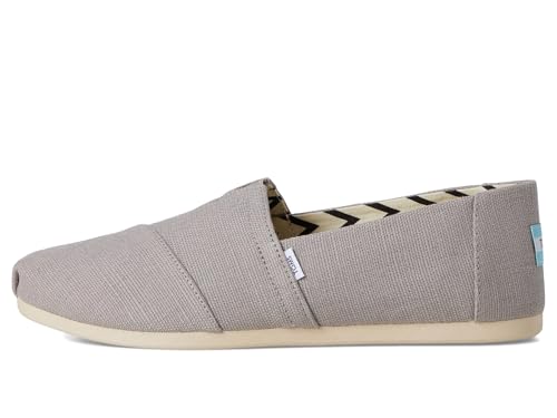 Image of TOMS Women's Alpargata Classic Slip-On Espadrille, Textile Upper, Morning Dove Heritage Canvas, 11