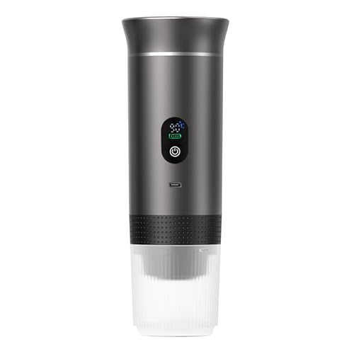 SAUSI Cafetera Portatil 3 en 1 - Batería USB Recargable, Capacidad 80 ml, Compatible con Cápsulas Espresso y Café Molido, Ideal para Coche, Oficina, Viajes y Camping SAUSI Cafetera Portatil 3 en 1 - Batería USB Recargable, Capacidad 80 ml, Compatible con Cápsulas Espresso y Café Molido, Ideal para Coche, Oficina, Viajes y Camping