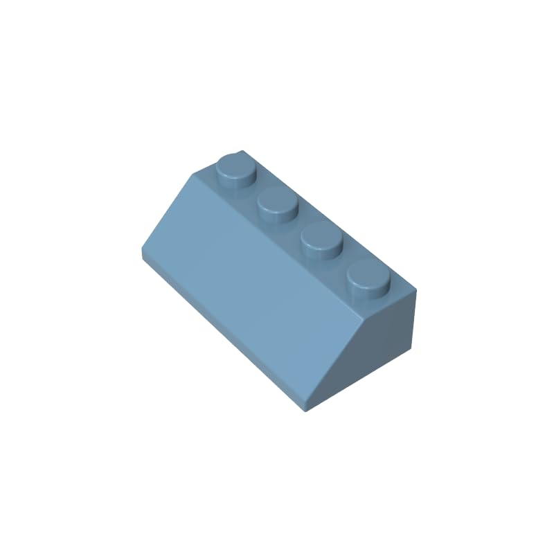 Gobricks 3037 Slope Brick 2x4 45° Sloped Brick 50 Pieces GDS-591 Compatible with Lego Building Blocks Color:Sand Blue — image 1
