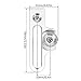Demeras Parts, Light Weight C Caliper Adapter Brakes 10mm Extension for Road Bikes(Silver)