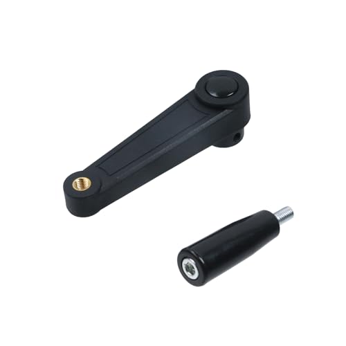 Image of 5-Inch Length Nylon Crank Handle Foldable Swivel Rocker Handle for Industrial Machine Tools or Other Equipments, Hole Diameter 12mm