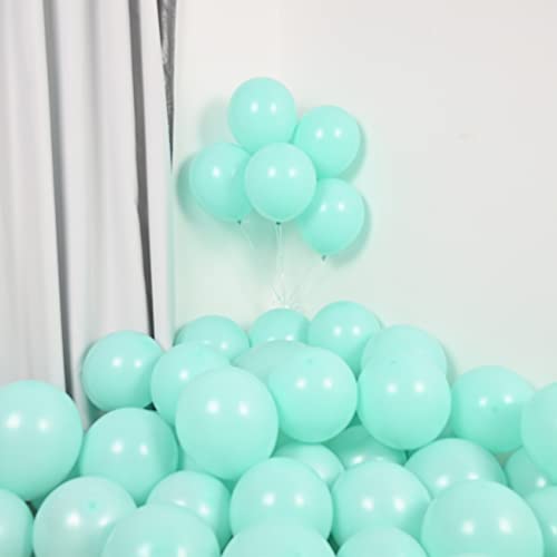 Image of Pastel Teal Blue Balloons Garland Kit 92pcs Mint Blue Latex Balloon 5 /10 /12 /18inch Helium Balloons for Birthday Party Decorations Baby Shower Wedding