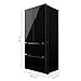 Cecotec Kühlschrank Französische Tür 436L - Bolero CoolMarket FD 436 Black Glass E. Klasse E183 cm hoch und 83,6 cm breit, Inverter Plus Kompressor, Total No Frost, Türalarm, Fast Cooling und Freezing