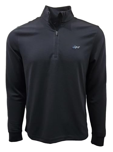 Suéter de rayas de poliéster para hombre Greg Norman de acabado premium con cuello alto