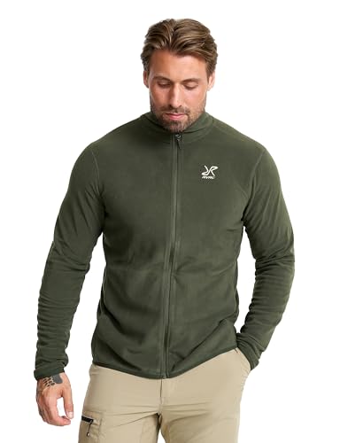RevolutionRace Hiker Full-Zip Fleece für Herren leichter Fleecepullover perfekte Fleecejacke für Wanderungen und Outdoor-Abenteuer Kambaba Green M
