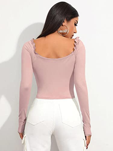 Image of Shasmi Women's Shirt | Sweat Heart Neck | Full Sleeve | Regular Fit | Elegant Design Stylish & Comfortable | All-Day Comfort | Perfect for Formal, Casual (Tank Top)