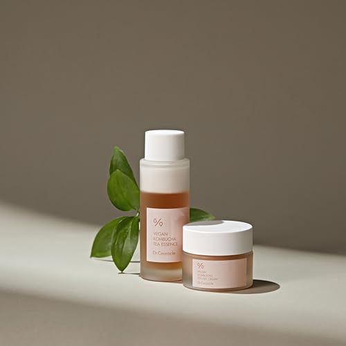 Dr.Ceuracle Vegan Kombucha Tea Essence and Gel Cream - Korean Skincare Gift Set for Holiday (Beginning Set)